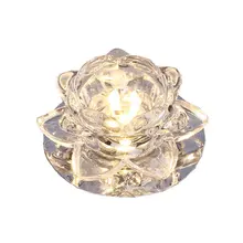 Современный Подсолнух кристалл 3 Вт коридор светильники гостиная лобби потолочный светильник хрустальный цветок Прихожая шкаф потолочный светильник