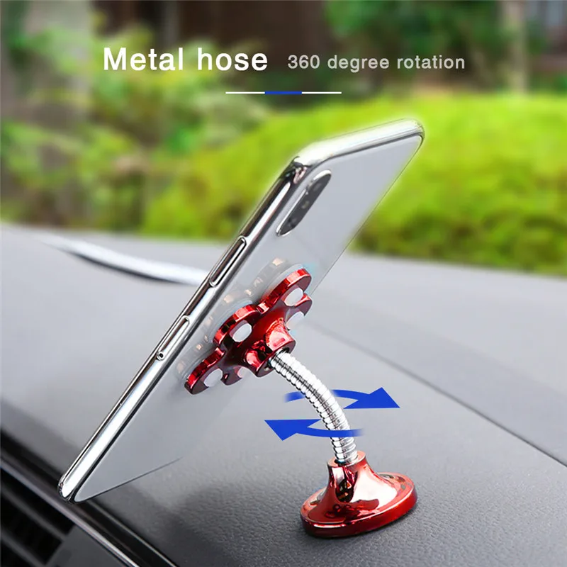 

WEINUO 1Pcs Magic Lazy Bracket Flower-shaped Car Home Mobile Phone Bracket Suction Cup Multi-function Universal Creative Bracket