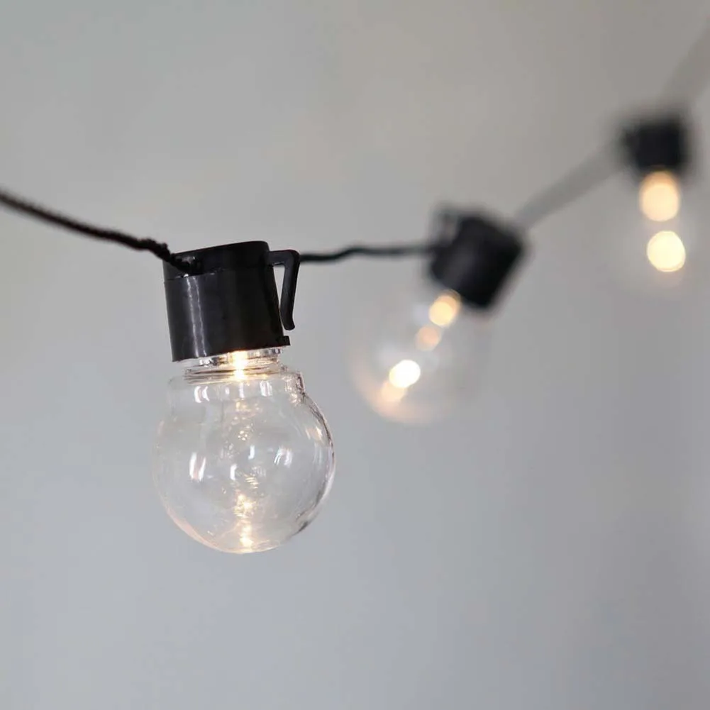 

Solar Light Strings 10 Clear Bulbs Globe Ball LED Fairy String Light for Indoor Outdoor Light Decoration for Garden,Patio,Party
