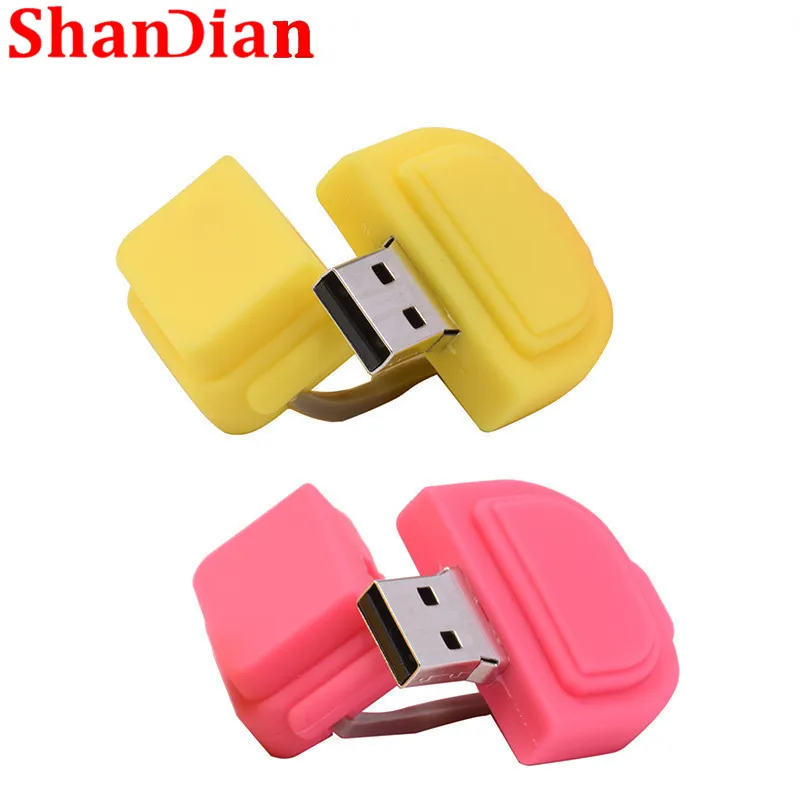 4 цвета красивая школьная сумка USB флеш накопитель ГБ 8 16 32 64 флешки USB2.0 рюкзак
