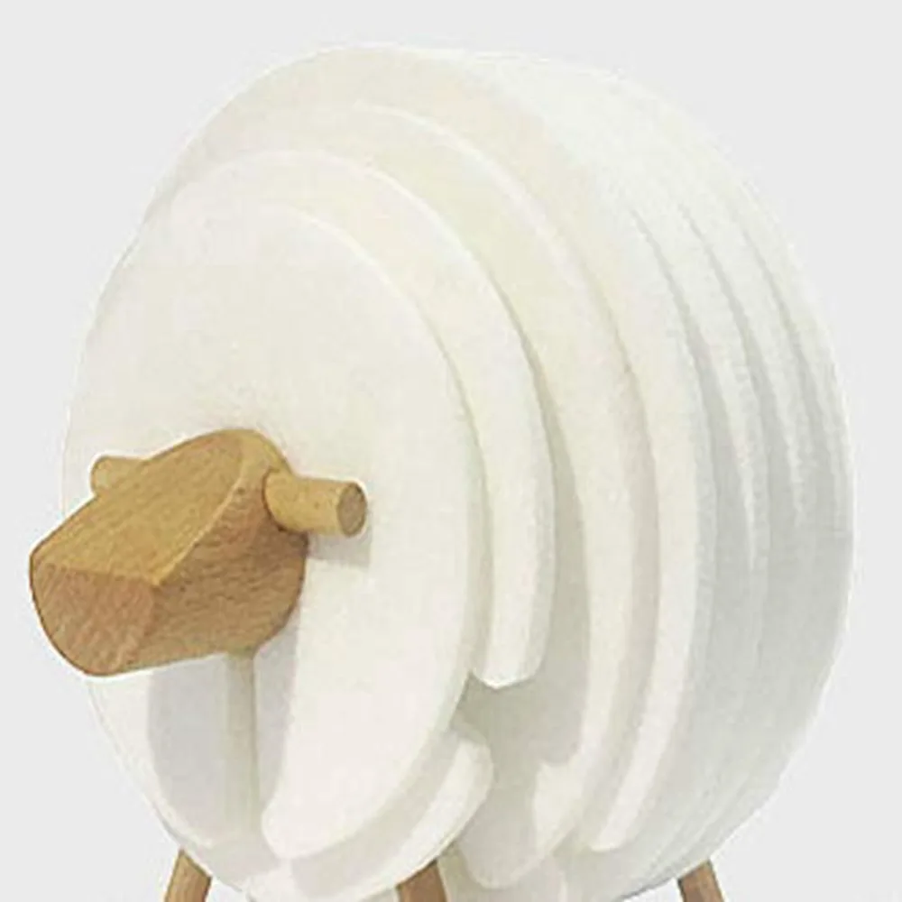 Скандинавском стиле Овцы противоскользящие подставки для напитков изолированные круглые войлочные чашки коврики японский стиль Творческий дом/офис украшения
