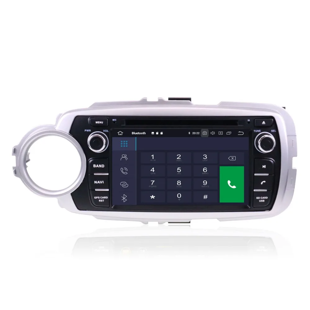 Perfect 7" HD Android 9.0 Car DVD For Toyota Yaris 2012 2013 2014 2015 2016 2017 Auto Radio FM Video GPS Navigation WiFi Backup Camera 2