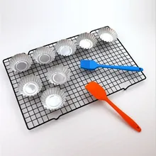 Антипригарная металлическая охлаждающая стойка для торта, сетка для бисквитного печенья, сушильная подставка для хлеба, кулер, держатель, кухонные принадлежности для выпечки 25*40 см