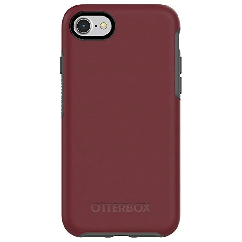 Роскошный ударопрочный чехол серии symmetrie для iphone 8 7 6 6s антидетонационный простой монтаж для iphone 7 8 6 6s plus с логотипом - Цвет: Red