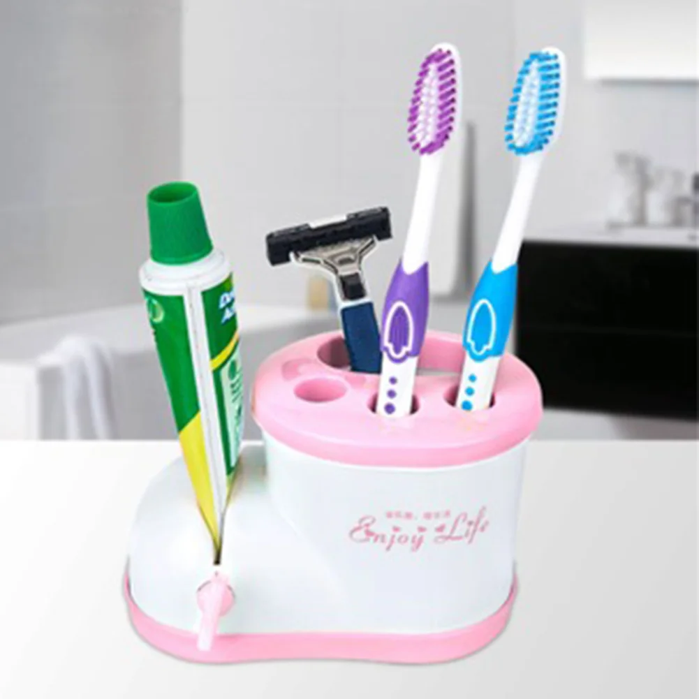 Multifunctional Boots Toothbrush Holder with Toothpaste Squeezer For