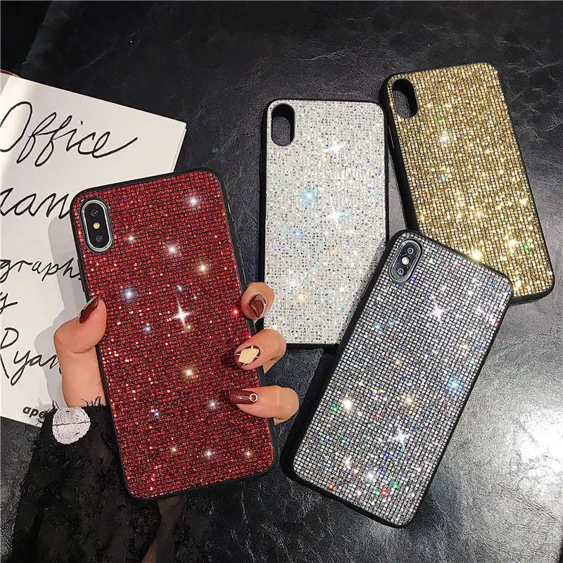 

Luxury Diamond Bling case For Xiaomi Mi 9 Mi 8 Lite 5X 6X A1 A2 8 SE Cover For Xiaomi Mi Mix 3 2S mi9 mi8 Coque Shell