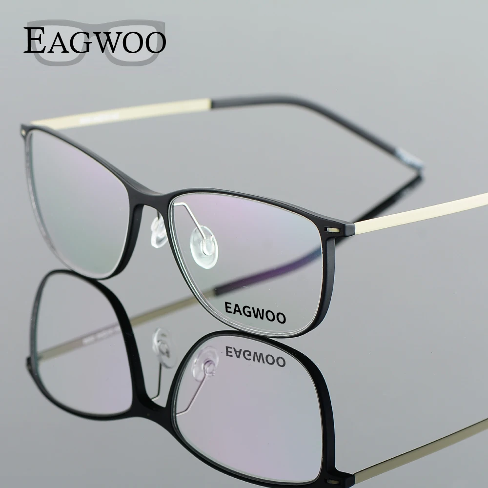 EAGWOO Rubber Titanium Eyeglasses Girl Boy Full Rim Optical Frame