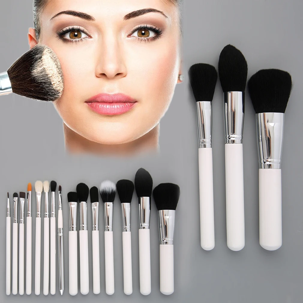 High Quality Professional 15 Pieces Cosmetic Makeup Brushes Concealer