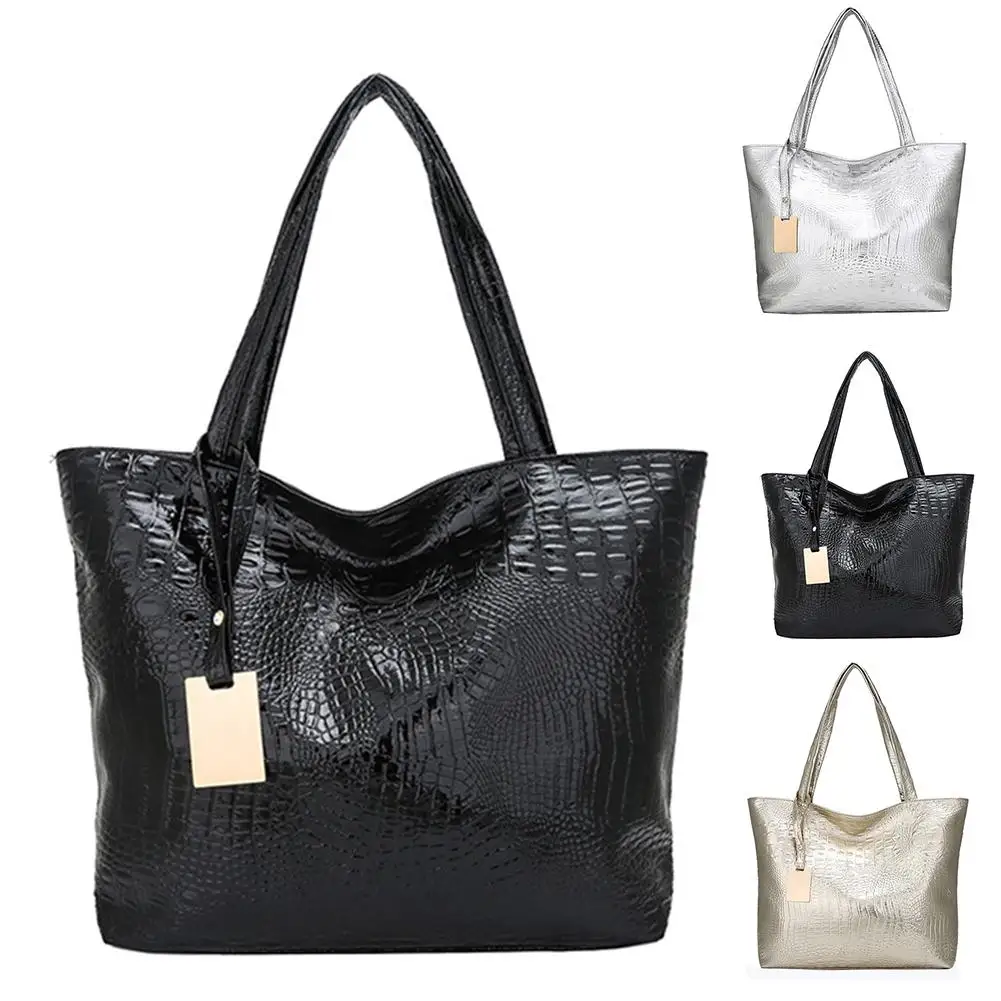croc print shoulder bag