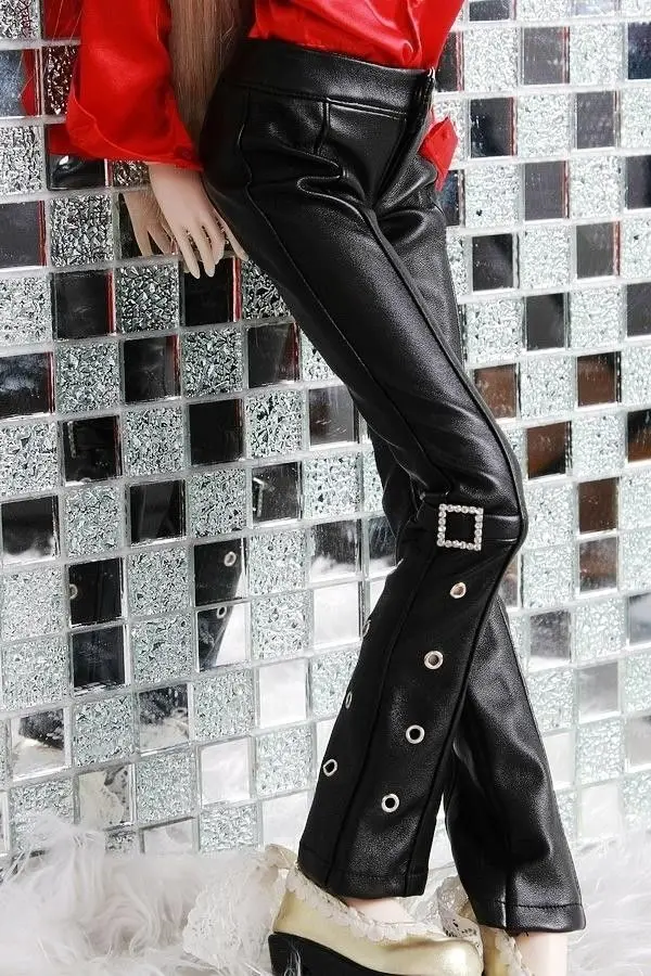 [Wamami] 77 # черные кожаные брюки SD DZ 1/3 BJD Dollfie