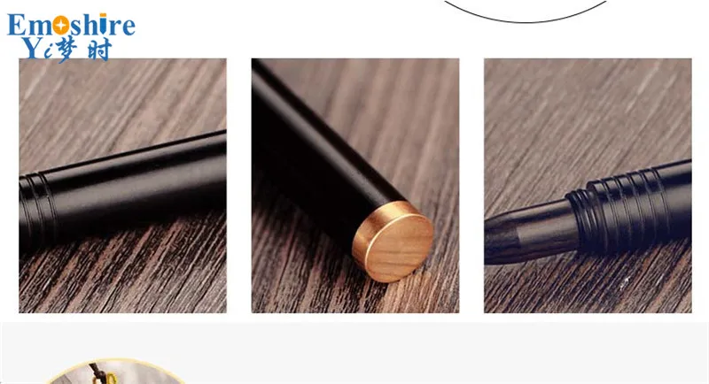 Emoshire Wooden signature pen U disk set mahogany water pen creative office gifts Chinese wind neutral pen wood U disk custom (2)
