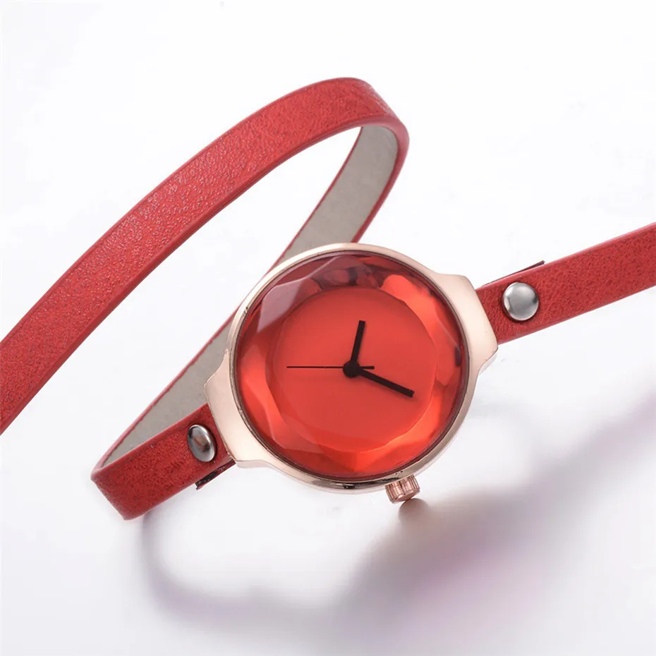 

Watches Women Fashion Watch 2018 PU Leather Band Bangle Watch Solid Color Women Clock Luxury Ladies Quartz Wristwatches