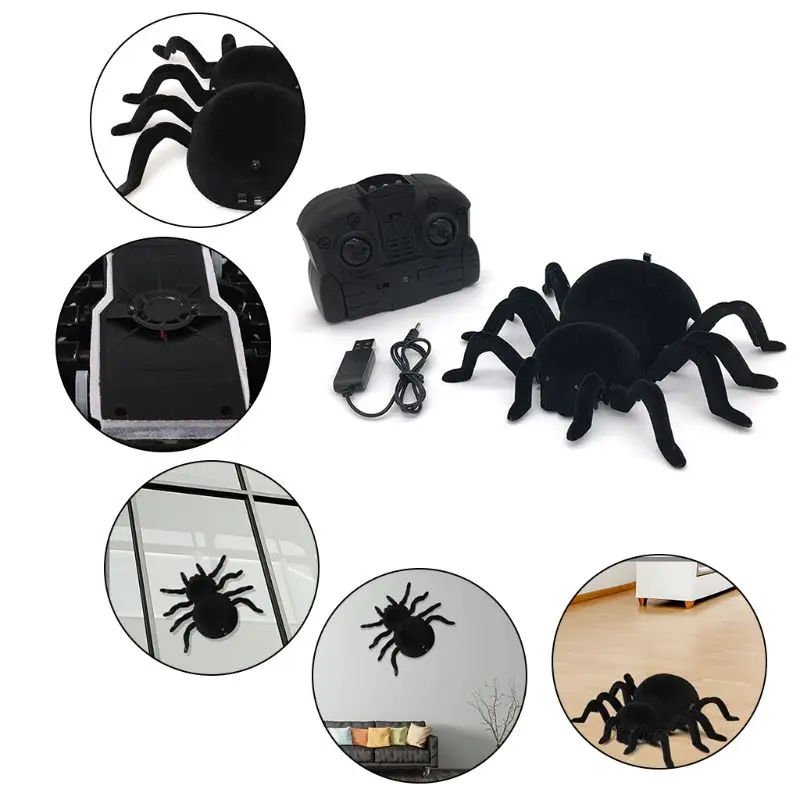Presentes do Dia das Bruxas Frete Grátis Controle Remoto Aranha Assustador Lobo Robô Realista Novidade Brinquedos 16 Cheap Animais e robôs por radiocontrole