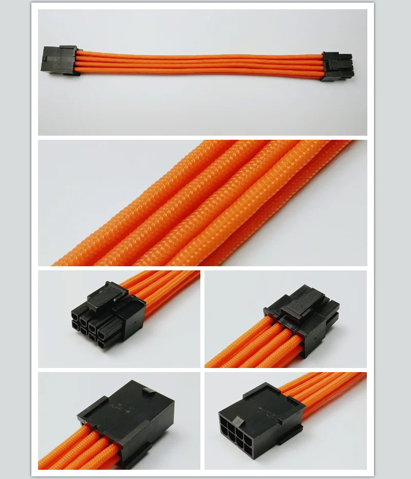 WinfMOD PCI E 8PIN Женский к мужскому 6 + 2Pin 18AWG PSU удлинитель/кабель с