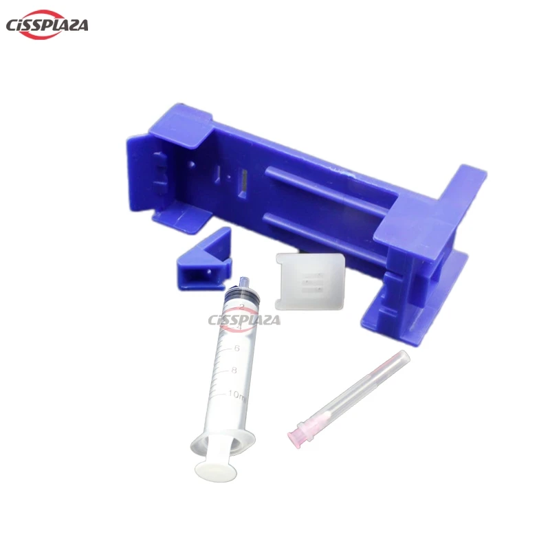 CISSPLAZA 10x T4 refill tool Ink Cartridge Absorption Clamp Pumping compatible for HP 51641 1823 6625 6578 41 23 17 78 - Цена: 