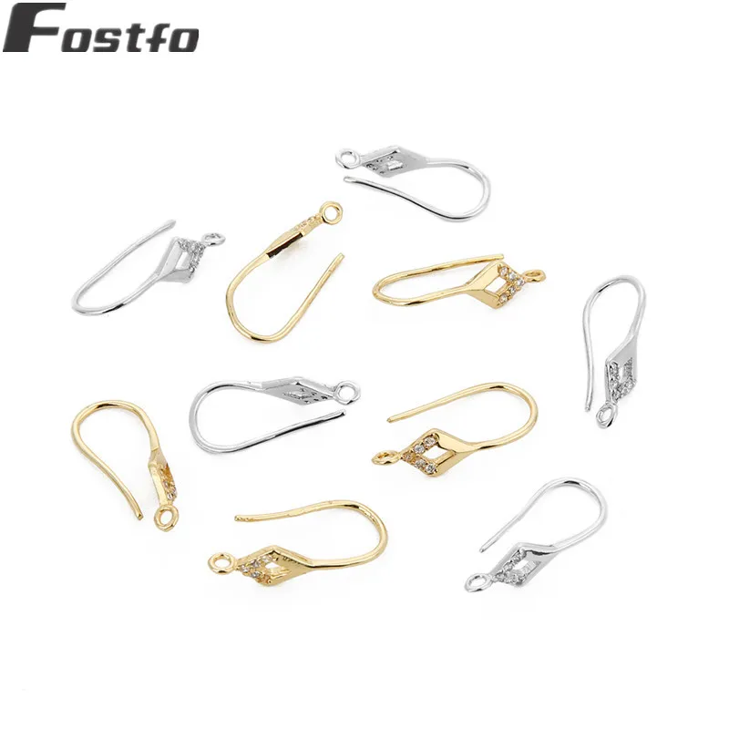 

2pcs 1*2.2cm Earrings Hook For Women Handmade Earrings Accessories Gold Silver Color Earrings Clasps DIY Jewelry Making Supplies