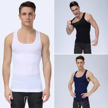 Спортивный жилет мужской контроль живота талии Cincher сжигание жира футболка жилеты Корректирующее белье Джерси