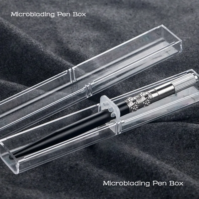 Хрустальная акриловая ручка для микроблейдинга коробка caneta микро облопачивание tebori стенд дисплей и коробка для хранения бровей ручной аксессуары для татуировки