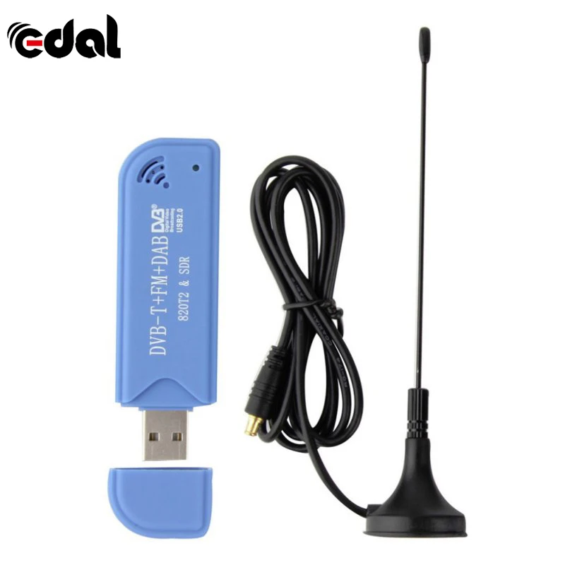 EDAL USB 2,0 программное обеспечение радио DVB-T RTL2832U+ R820T2 SDR цифровой ТВ приемник Стик U40