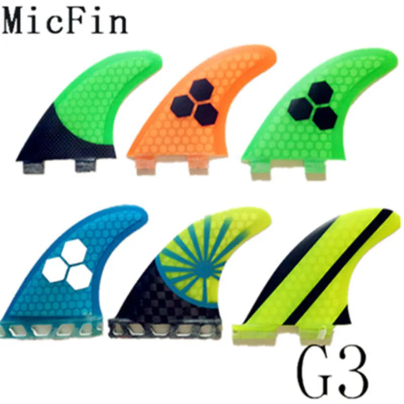 2017NEW srfda fiberglass honey comb Fins green surfboard fins/fcs