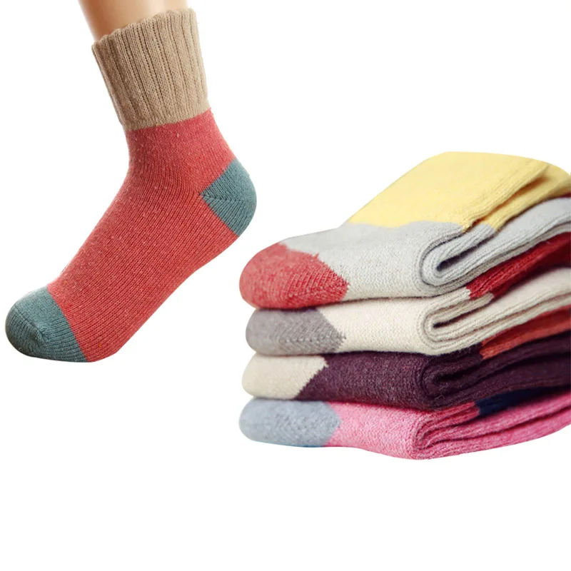 Buy 5 Pairs Women Wool Warm Comfortable Sock Meias