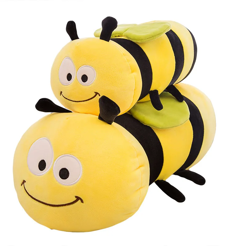 Новая плюшевая игрушечная пчела Подушка детский подарок на день рождения милое симпатичное животное кукла спальный мягкий диван украшение 45 см