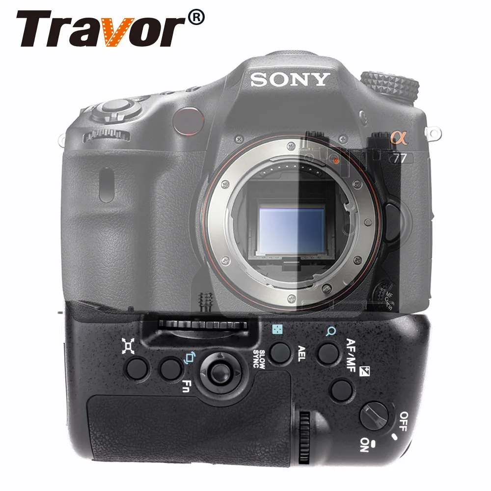 Travor Новое поступление Вертикальная Батарейная ручка для sony A77 A77ii A77V A99II камеры Замена VG-C77AM