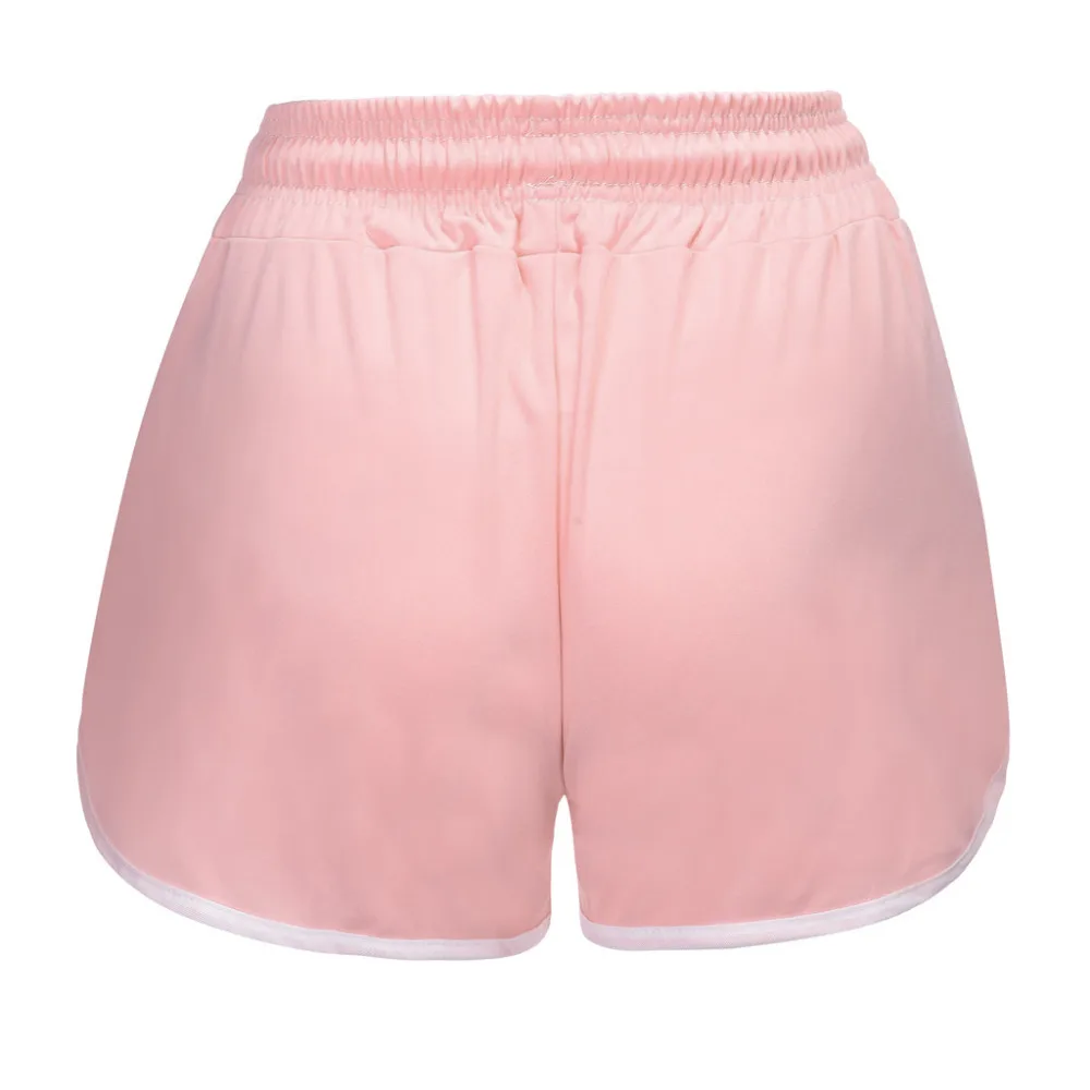 2019 women's comfortable sexy sports short summer casual high waist ladies running sports shorts polyeste Quick drying 40J21 (3)