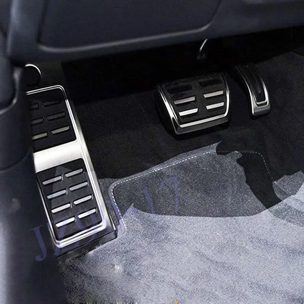 Нержавеющая сталь топливная тормоз ног Автоматическая обкладки автомобильной педали авто аксессуары подходят для Audi Q5 SQ5
