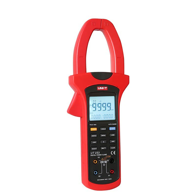 

UNI-T UT233 power and harmonics clamp meter True RMS AC current voltage meter/Active/Apparent/Reactive power/Phase Sequence Test