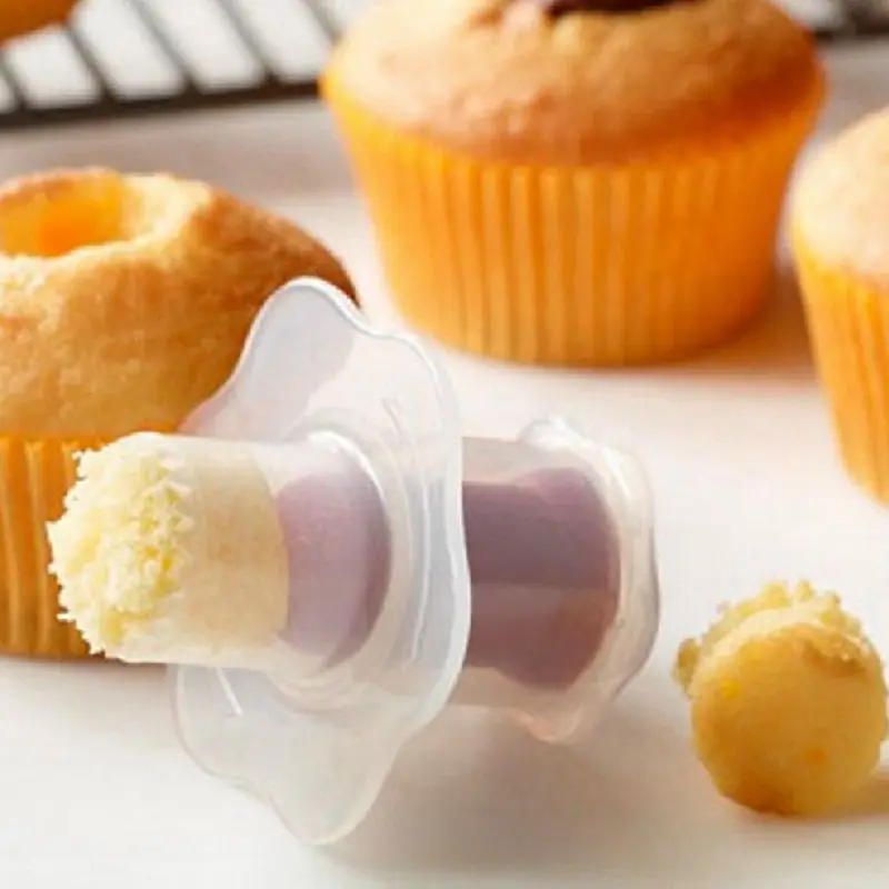 

1 pc NEW Design Cake Divider Core Tools Cupcake Muffin Pastry Cake Corer Plunger Cutter Decorating Divider Tools