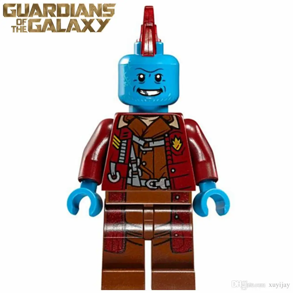 Koop Enkele Verkoop Yondu Ster Lord Guardians van de Galaxy SUPER HEROES De Avengers DIY Minifig Monteren Bouwstenen Kids ToysGift