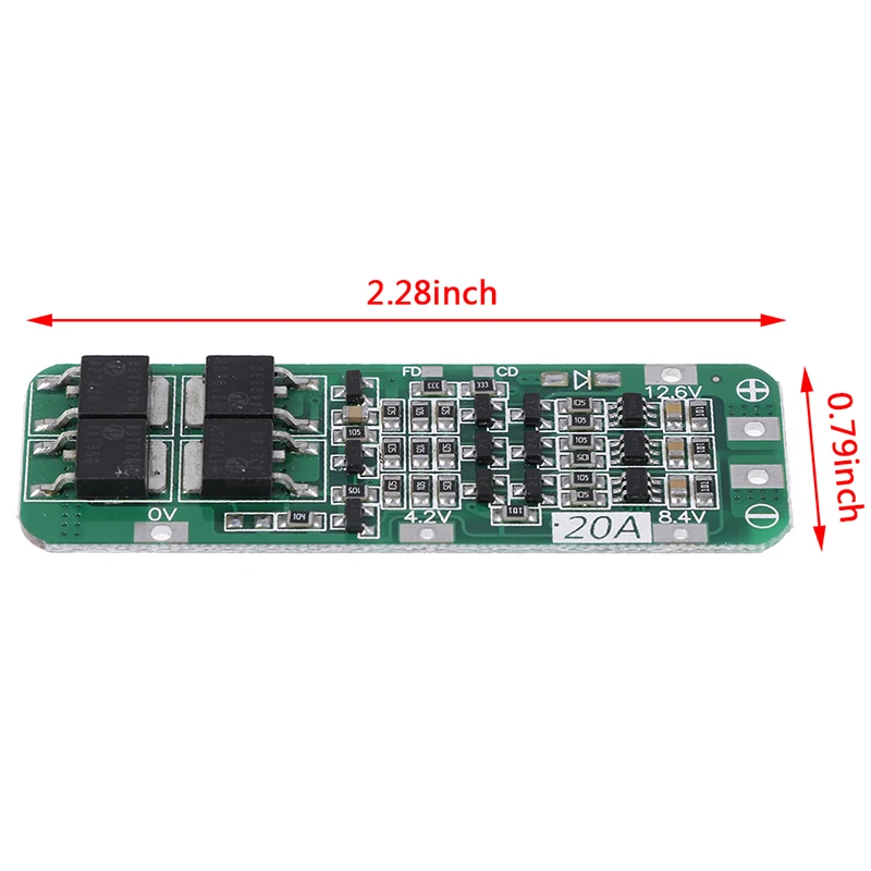 3S 20A литий ионный аккумулятор 18650 зарядное устройство PCB плата защиты BMS 12 6 V|Детали