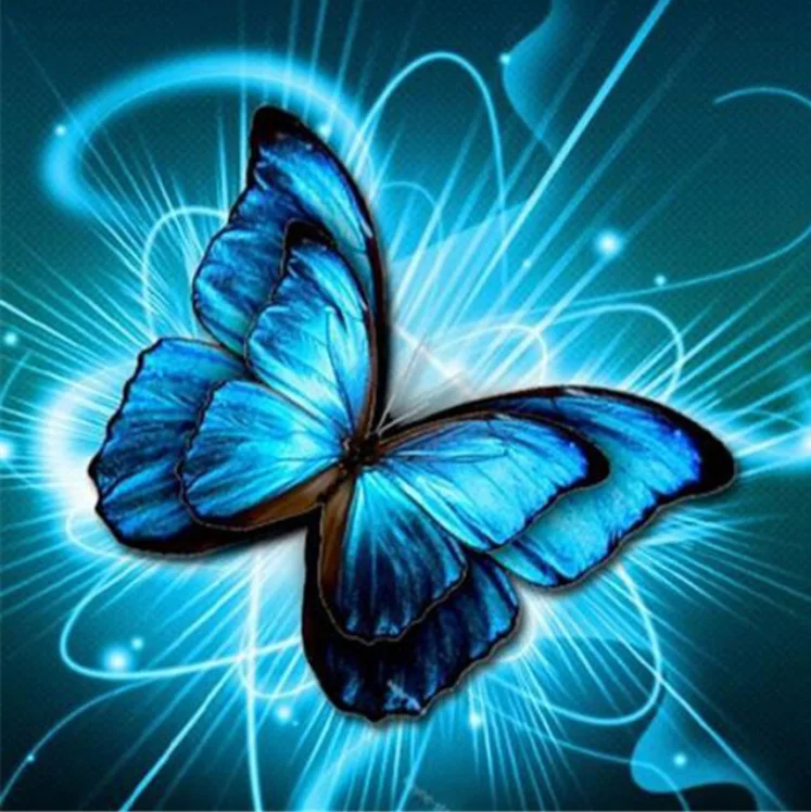 

DIY Diamond Painting Butterfly Flowers Cross Stitch Kits Full Diamond Mosaic Crystal Diamond Embroidery Patterns Rhinestones