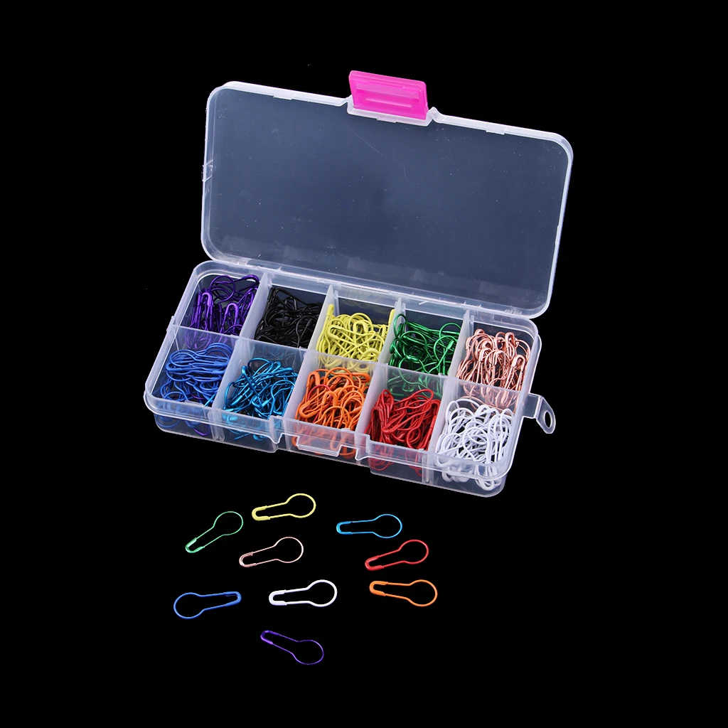 300X Gourd Shape Safety Pins Clips Knitting Cross Stitch Marker Tag Pins DIY