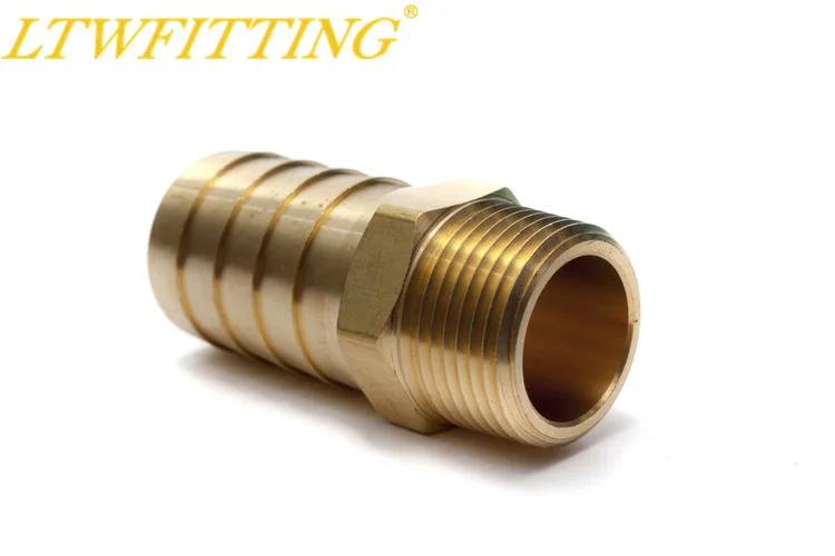 Pack of 3 LTWFITTING Brass Pipe Hex Bushing Reducer Fittings 1 Inch Male x 1//2 Inch Female NPT Fuel