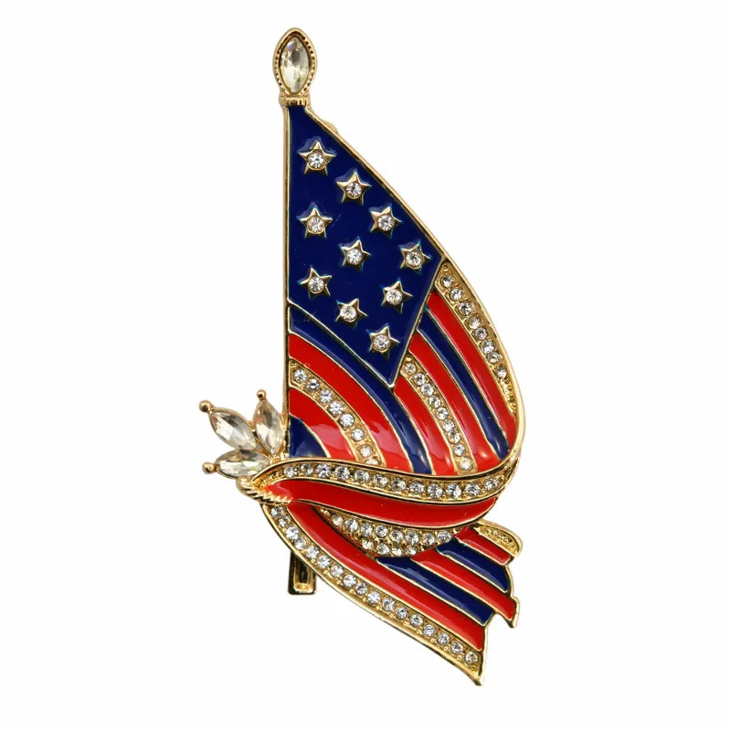 american flag brooch badges gold tone crystal brooch lapel american flag brooch badges gold tone crystal brooch lapel