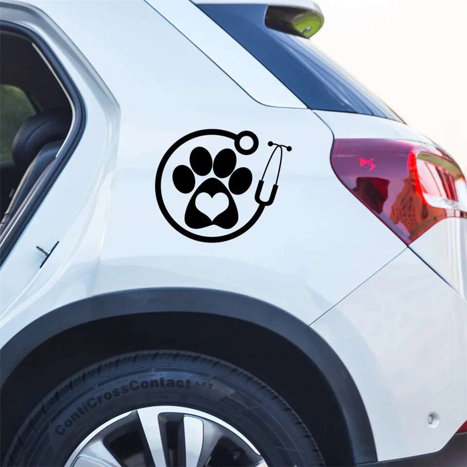 Veterinarian Personality Vinyl Car-Styling Car Accessories Stickers Creative Car Door Window Wall Vinyl Decal Stickers 13cm11cm (3)