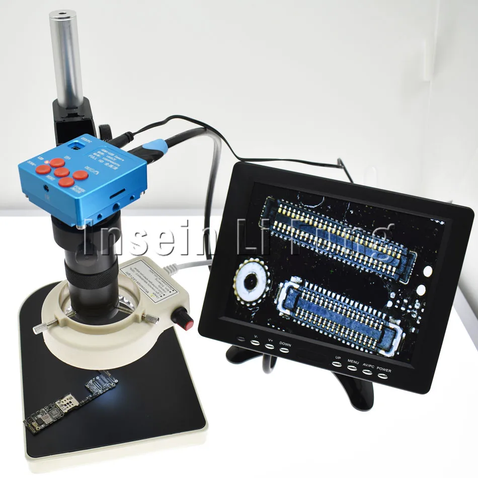 30MP 1080P Industrial Digital Microscope HDMI USB Camera Support Memory ...