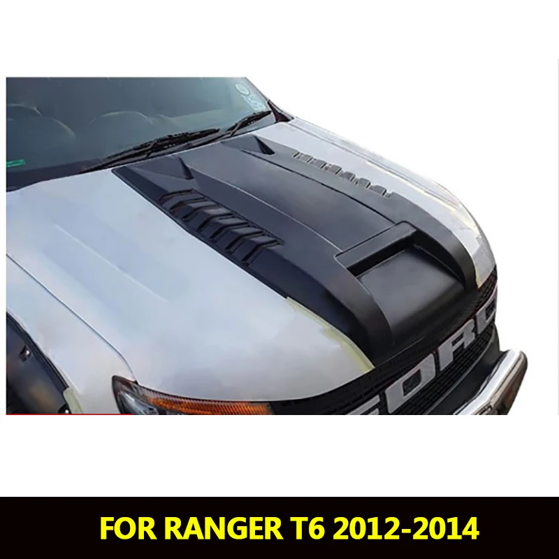 

Bonnet Scoop Hood For Ford Ranger T6 2012 2013 2014 ABS matte black