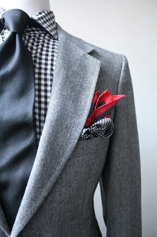 2018 tailored vintage light gray mens herringbone tweed mens light grey tie