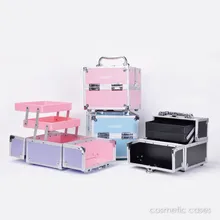 Маленький милый чехол для макияжа с лотком коробка для красоты для строж