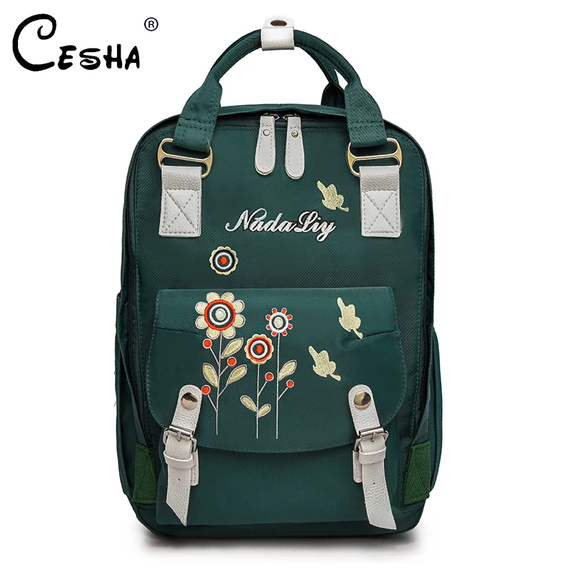 

CESHA High Quality Durable Oxford Mommy Backpack Fashion Floral Pattern Mommy Backpack High Capacity Multifunction Mommy Bag SAC