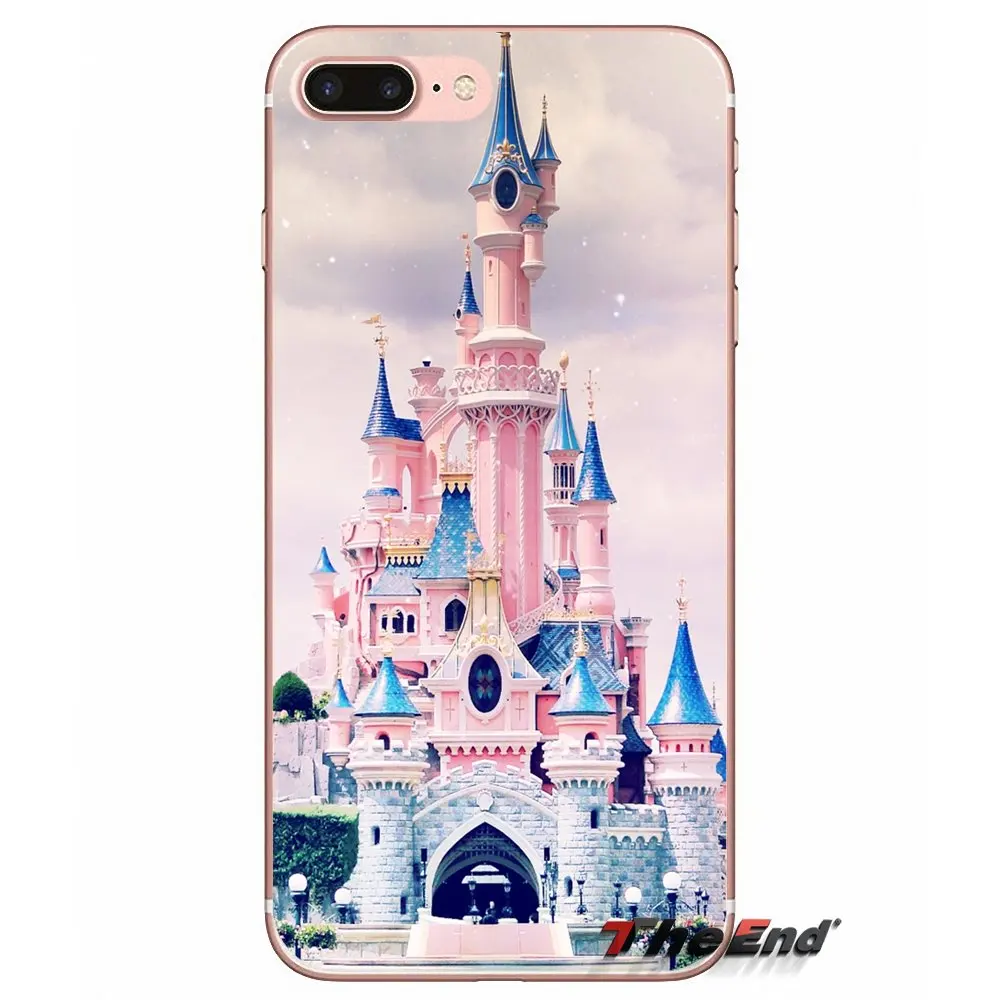 Мягкий чехол Золушки замка для Samsung Galaxy Note 3 4 5 Grand Core Prime S3 S4 S5 MINI S6 S7 edge S8 S9