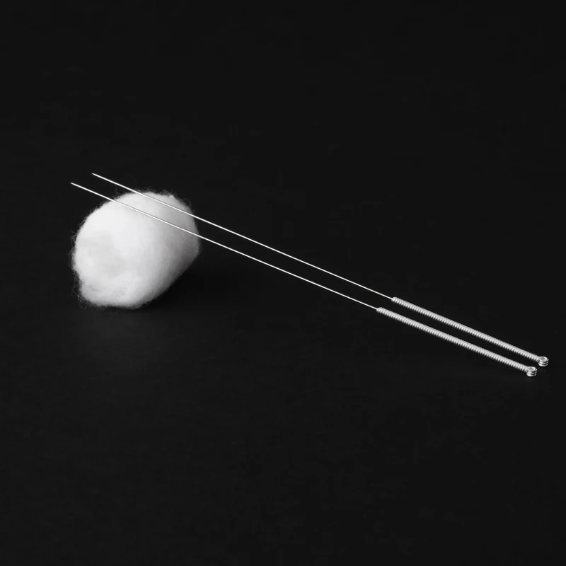 

Disposable sterile silver handle acupuncture needle square if order 10 box,best.