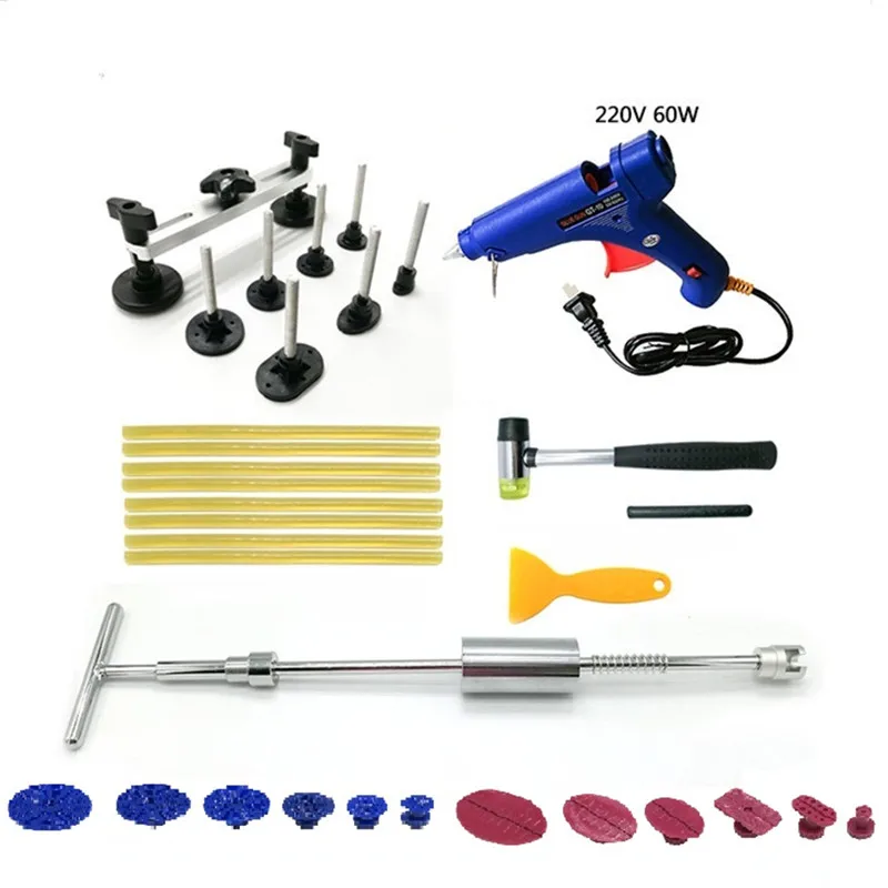 PDR Kit Tool To Remove Dents Car Body Repair Kit Dent Puller 220v Glue