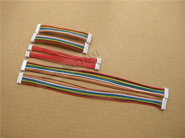 

200pcs JST 1.25mm 1.25 6-pin Double -end Male Connector with Cable