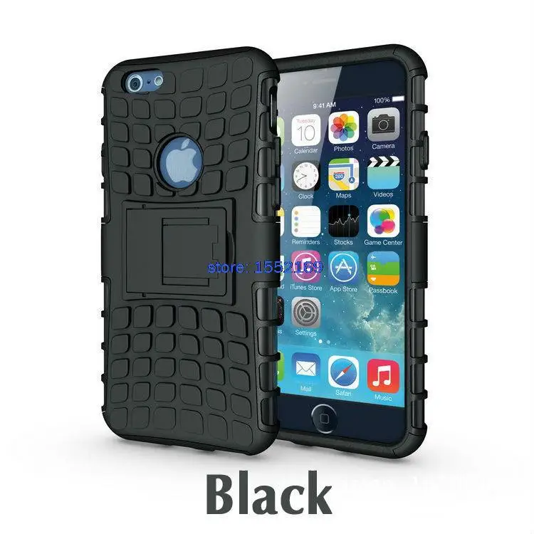 100pcs for font b iPhone b font 6 RUGGED ARMOR SPIDER Defender Case HYBRID W BUILT