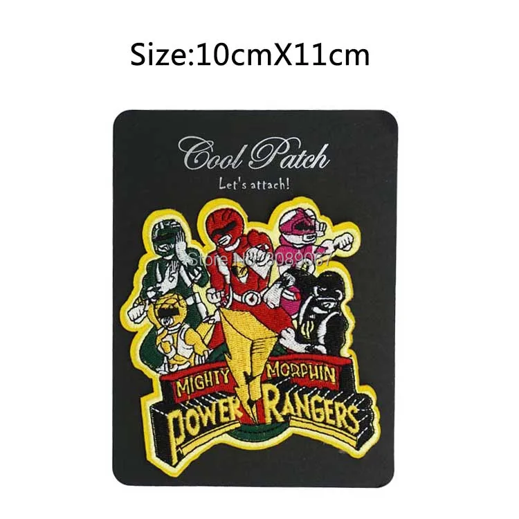 Power Rangers 4.5/" Embroidered Sew//Iron-on Patch Premium Quality