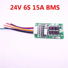 Colaier 6S 24V 15A BMS 24v lithium battery BMS for electric bike 24V 8Ah 10Ah 12Ah li-ion battery With balance function